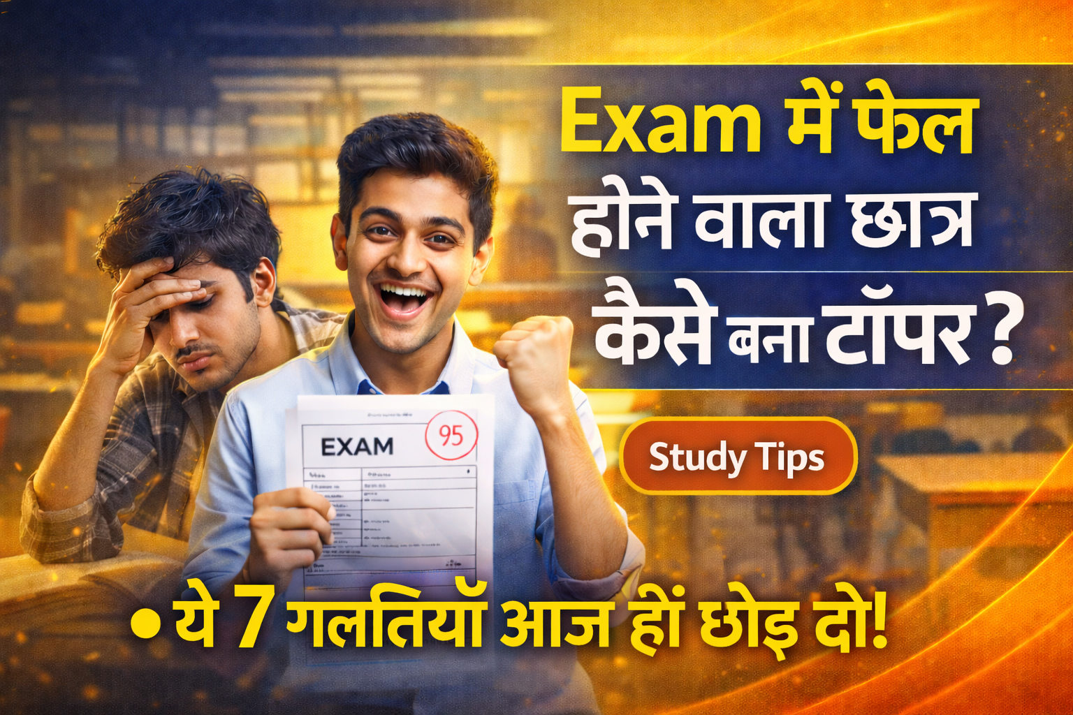 Exam me fail hone ke baad topper kaise bane